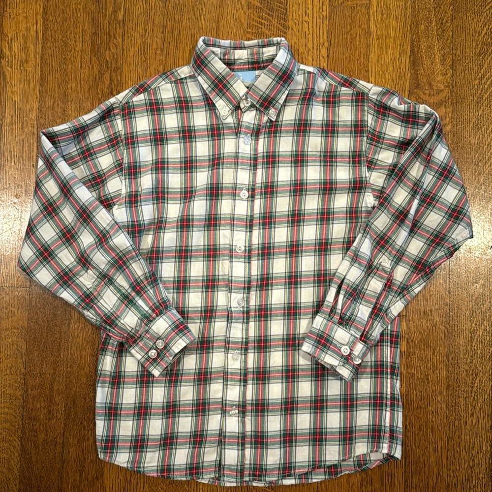EUC Bella Bliss Christmas Button-down
